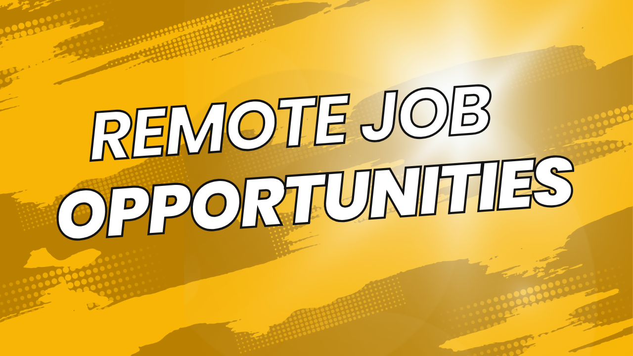 Remote Job Opportunities