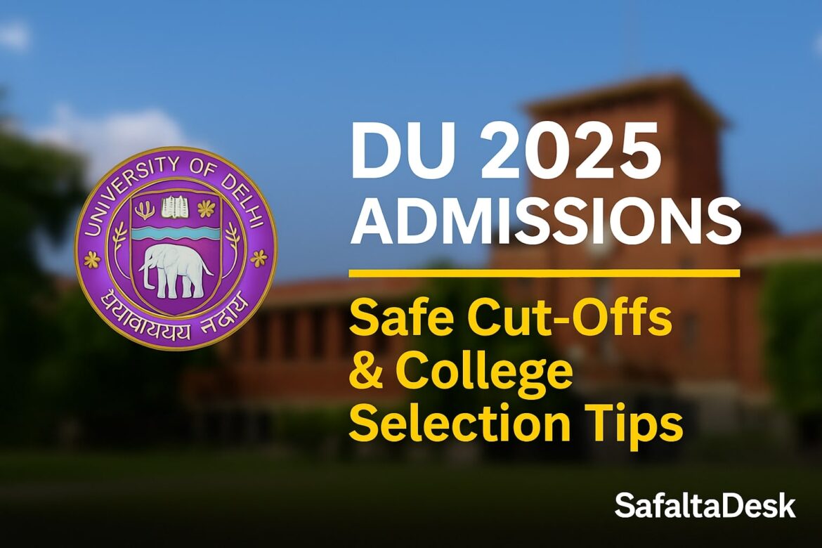 DU 2025 Admissions: Safe Cut-Offs & College Selection Tips